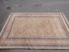 A modern cream ground rug