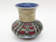 Royal Doulton art pottery vase with tube lined decoration, 4513 and 1009 to base, initials HS, AT,