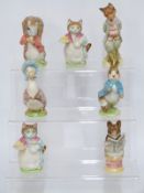 Seven Beswick Beatrix Potter figures,