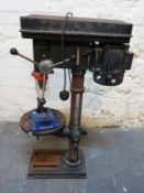 A bench mounted pillar drill