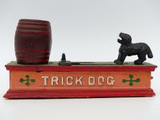 Cast iron Trick Dog money box