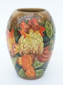 Moorcroft vase in Flame of the Forest pattern, 13.