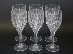 A set of six Red House by Stuart Crystal wine glasses, 20.