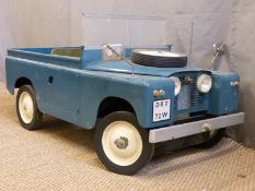 Child's battery powered Land Rover, length 125cm.