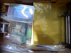 A quantity of model making or model engineering tools etc, including rolls, taps and dies, metal,