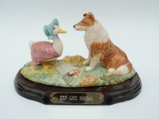 Beswick Beatrix Potter tableau Kip and Jemima limited edition no 0208,