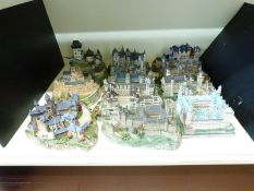 Eleven Danbury Mint Enchanted Castles including Dunrobin,