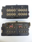 A pair of Avo Lancaster bomb release panels, one marked SD/656 the other 659,