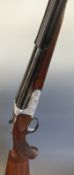 Zabacola Jabali 12 bore side by side ejector shotgun with heavily engraved chromed locks,