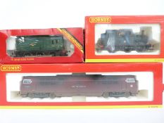 Three Hornby 00 gauge BR locomotives CO-CO Class 52 diesel electric Western Invader D1009 weathered