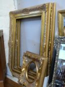 A pair of gilt frames, 77 x 101cm,