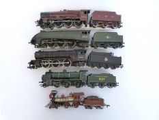Five Bachmann 00 gauge locomotives including Mallard, Jutland,
