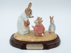 Beswick Beatrix Potter figure Mrs Rabbit and the Four Bunnies, limited edition no 1712,