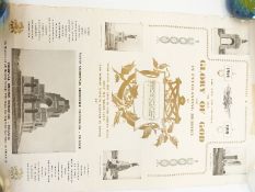 WWI memorial poster named to Pte A G Baron 240718 4th Battalion Gordon Highlanders,