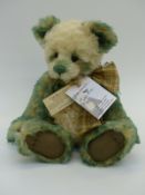 Charlie Bears Isabelle Collection Teddy Bear Mckenzie, with shaded green mohair,