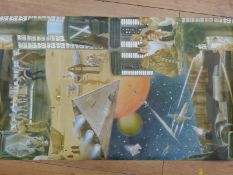 A roll of Star Wars wallpaper