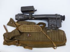 Russian infra red night sight with canvas carry case and batteries