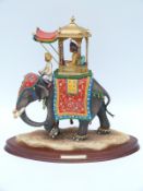 Border Fine Arts limited edition 40/350 elephant with howdah figure 'Jewel of the East' modelled by