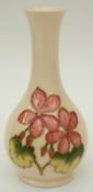 Moorcroft vase in Geranium pattern,
