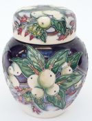 Moorcroft ginger jar in Snowberry pattern 2003,
