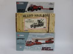 Three Corgi and Corgi Classics Heavy Haulage diecast model commercial vehicles comprising limited