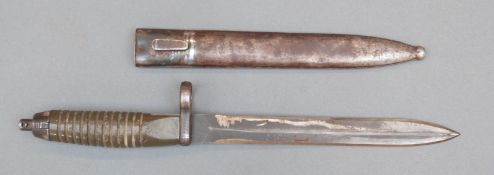 Turkish bayonet for G3 rifle with metal scabbard,