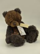 Charlie Bears Isabelle Collection Teddy Bear Chocolate Pudding, with two-tone brown mohair,