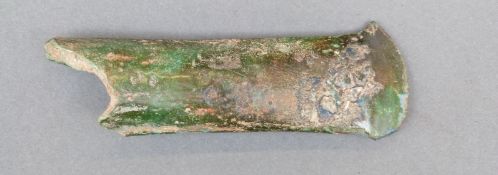 A late Bronze Age socketed axe head,