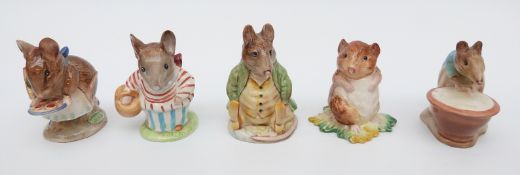 Five Beswick Beatrix Potter figures Mrs Tittlemouse,