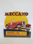 Meccano Motor Car Constructor advertising/ shop display promotional stand, 24x24.5cm.
