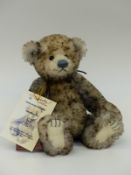 Charlie Bears Isabelle Collection Teddy Bear Evie, with speckled grey mohair and jointed limbs,
