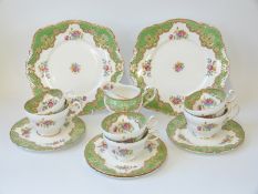 A Paragon part setting tea service in Honiton pattern