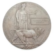 WWI death plaque named to Norman Edgar Dawson