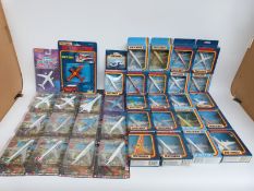 Thirty-six Matchbox Skybusters and Airlines of the World diecast model aeroplanes,