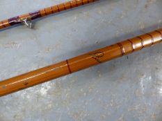Richard Walker Mk IV split cane carp fishing rod by James and Sons