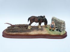 Border Fine Arts limited edition figure 913/1750 'Ploughman's Lunch' modelled by Anne Wall,