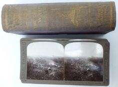 A cased set of 25 stereoscopic cards 'The Great War' by Realistic Travels, all depicting WWII,