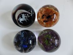 Four Caithness Glass limited edition paperweights Lobster 523/1500, Sea Kelp 960/1500,