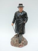 Royal Doulton figure of Winston Churchill, limited edition 2096/5000,