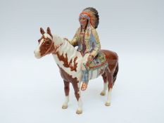 Beswick mounted Indian