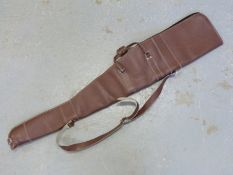 A leather wool lined gun slip.