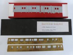 Slater's 0 gauge SR 50ft bogie guard's van kit together with Haywood railway GWR Hawksworth