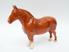Beswick chestnut horse Suffolk Punch Champion Hasse Dainty