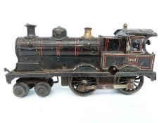 Bing 0 gauge 4-4-0 tinplate clockwork locomotive