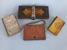 A silver covered bible embossed with Reynold's Angels (Chester hallmark),