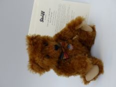 Steiff Teddy Bear The Great American Teddy Bear with russet mohair and Roosevelt badge, 30cm,