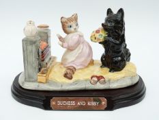 Beswick Beatrix Potter Duchess and Ribby millennium tableau, limited edition 0054,
