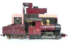 Accucraft G or 45mm gauge 0-4-0 gas fired live steam tender locomotive 'Mildred',