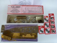 Alan Gibson 0 gauge Somerset and Dorset 2-8-0 model steam locomotive and Fowler tender kit in box
