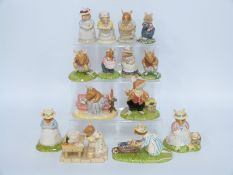 Fourteen Royal Doulton Brambly Hedge figures including Lady Woodmouse, Heading Home,